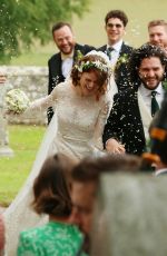 ROSE LESLIE at Her Wedding with Kit Harington in Scotland 06/23/2018