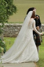 ROSE LESLIE at Her Wedding with Kit Harington in Scotland 06/23/2018