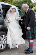 ROSE LESLIE at Her Wedding with Kit Harington in Scotland 06/23/2018