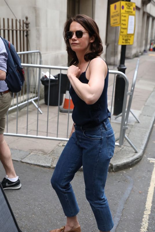 RUTH WILSON Arrives at BBC Studios in London 06/20/2018