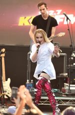 SABRINA CARPENTER Performs at KissFM Wango Tango Village in Los Angeles 06/02/2018