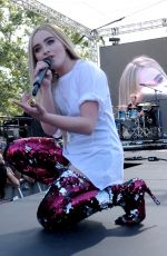 SABRINA CARPENTER Performs at KissFM Wango Tango Village in Los Angeles 06/02/2018