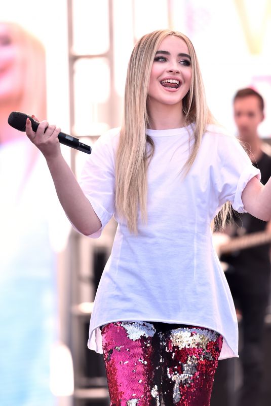 SABRINA CARPENTER Performs at KissFM Wango Tango Village in Los Angeles 06/02/2018