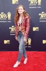 SADIE SINK at 2018 MTV Movie and TV Awards in Santa Monica 06/16/2018