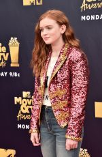 SADIE SINK at 2018 MTV Movie and TV Awards in Santa Monica 06/16/2018