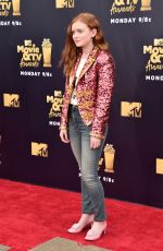 SADIE SINK at 2018 MTV Movie and TV Awards in Santa Monica 06/16/2018