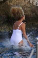 SAILOR BRINKLEY COOK and CHRISTIE BRINKLEY in Swimwear at Hote Eden Roc in Antibes 06/10/2018
