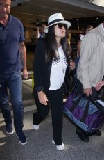 SALMA HAYEK at Los Angeles International Airport 06/27/2018