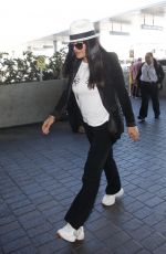 SALMA HAYEK at Los Angeles International Airport 06/27/2018
