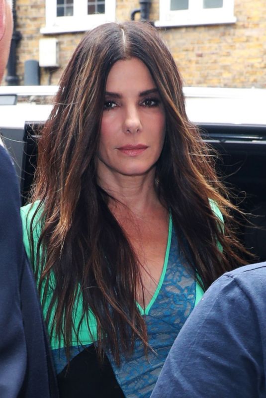 SANDRA BULLOCK Out and About in London 06/13/2018
