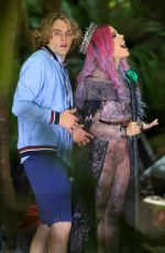 SARAH JEFFERY on the Set of Descendants 3 in Vancouver 06/27/2018