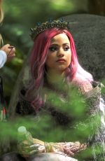 SARAH JEFFERY on the Set of Descendants 3 in Vancouver 06/27/2018