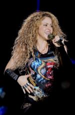 SHAKIRA Performs at Her El Dorado Tour in Milano 06/21/2018