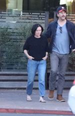 SHANNEN DOHERTY Leaves a Restaurant in Malibu 05/31/2018