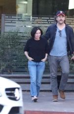 SHANNEN DOHERTY Leaves a Restaurant in Malibu 05/31/2018