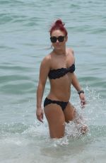 SHARNA BURGESS in Bikini at a Beach in Miami 06/01/2018