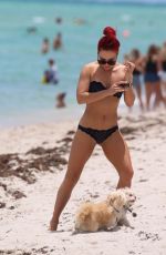 SHARNA BURGESS in Bikini at a Beach in Miami 06/01/2018