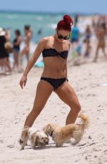 SHARNA BURGESS in Bikini at a Beach in Miami 06/01/2018