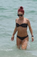 SHARNA BURGESS in Bikini at a Beach in Miami 06/01/2018