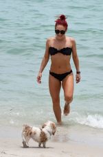 SHARNA BURGESS in Bikini at a Beach in Miami 06/01/2018