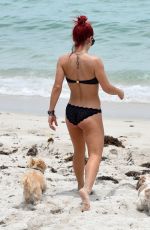 SHARNA BURGESS in Bikini at a Beach in Miami 06/01/2018