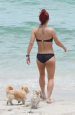 SHARNA BURGESS in Bikini at a Beach in Miami 06/01/2018
