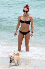 SHARNA BURGESS in Bikini at a Beach in Miami 06/01/2018