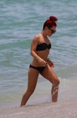 SHARNA BURGESS in Bikini at a Beach in Miami 06/01/2018