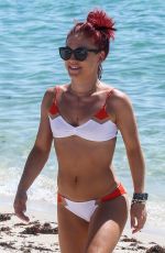 SHARNA BURGESS in Bikini on the Beach in Miami 06/02/2018