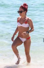 SHARNA BURGESS in Bikini on the Beach in Miami 06/02/2018