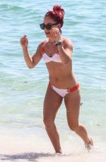 SHARNA BURGESS in Bikini on the Beach in Miami 06/02/2018
