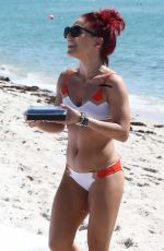 SHARNA BURGESS in Bikini on the Beach in Miami 06/02/2018