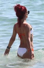 SHARNA BURGESS in Bikini on the Beach in Miami 06/02/2018