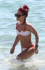 SHARNA BURGESS in Bikini on the Beach in Miami 06/02/2018