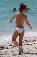 SHARNA BURGESS in Bikini on the Beach in Miami 06/02/2018