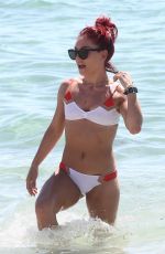 SHARNA BURGESS in Bikini on the Beach in Miami 06/02/2018