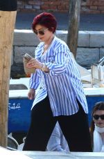 SHARON and AIMEE OSBOURNE Take a Taxi Boat in Venice 06/20/2018
