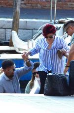 SHARON and AIMEE OSBOURNE Take a Taxi Boat in Venice 06/20/2018