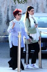 SHARON and AIMEE OSBOURNE Take a Taxi Boat in Venice 06/20/2018
