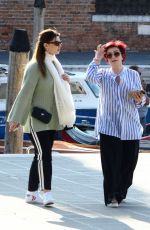 SHARON and AIMEE OSBOURNE Take a Taxi Boat in Venice 06/20/2018