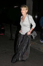 SHARON STONE and PRICE ARANA LeaveS Their Hotel in Paris 06/25/2018