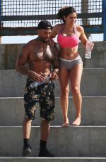 SHAWNA CRAIG Workout at Muscle Beach in Venice Beach 06/13/2018