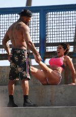 SHAWNA CRAIG Workout at Muscle Beach in Venice Beach 06/13/2018