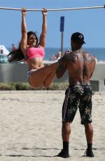 SHAWNA CRAIG Workout at Muscle Beach in Venice Beach 06/13/2018
