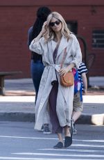 SIENNA MILLER Out in New York 06/05/2018