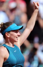 SIMONA HALEP at 2018 French Open Tennis Tournament 06/07/2018