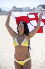 SIMONE REED in Bikini on the Beach in England 06/27/2018
