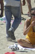 SOPHIE GORDON in Swimsuit on the Beaches in Barcelona 06/18/2018