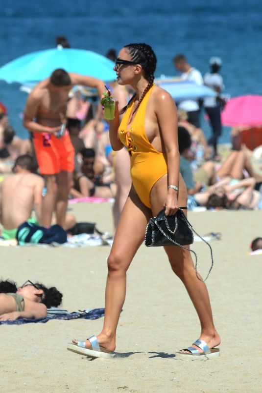 SOPHIE GORDON in Swimsuit on the Beaches in Barcelona 06/18/2018