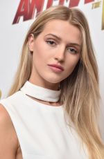 SOPHIE LONGFORD at Ant-man and the Wasp Premiere in New York 06/27/2018